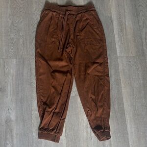 A New Day Brown Linen Joggers